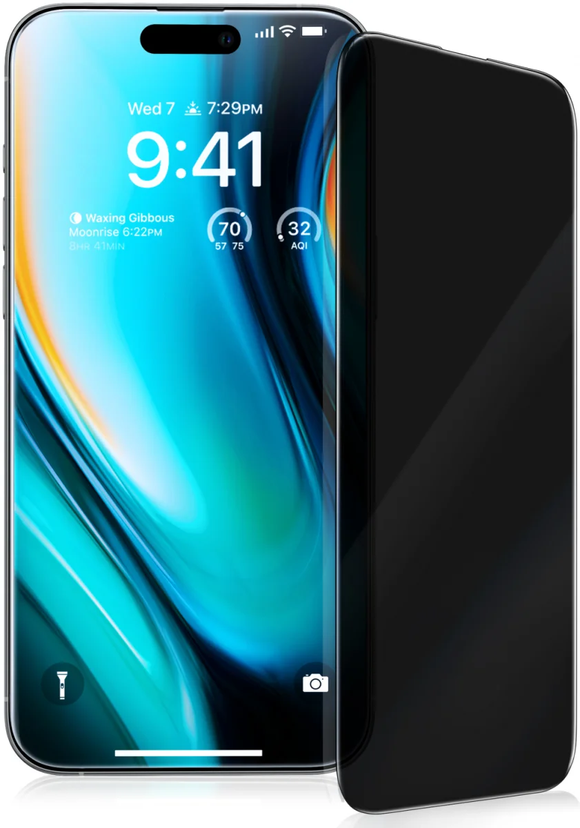 TORRAS Install Master iPhone 16 Pro Max Privacy Screen Protector Installatietray afbeelding 7