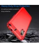 Samsung Galaxy Xcvover 7 Hoesje Geborsteld TPU Flexibele Back Cover Rood