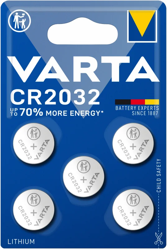 Varta CR2032 Lithium Knoopcelbatterij Apple AirTag 220mh / 3V (5-Pack) afbeelding 11