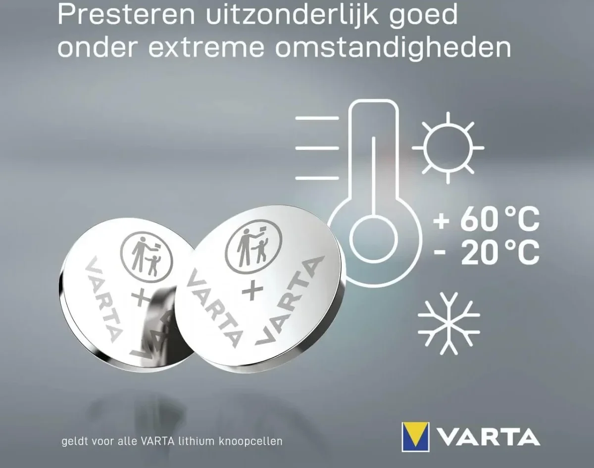 Varta CR2032 Lithium Knoopcelbatterij Apple AirTag 220mh / 3V (5-Pack) afbeelding 5