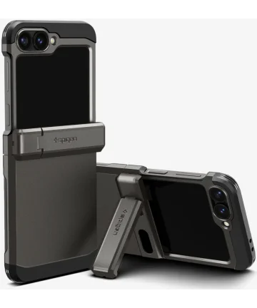 Spigen Tough Armor Pro Samsung Galaxy Z Flip 6 Hoesje Back Cover Gunmetal Hoesjes