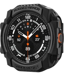 Spigen Rugged Armor - Samsung Galaxy Watch Ultra Hoesje - Zwart