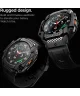 Spigen Rugged Armor Pro - Samsung Galaxy Watch Ultra - Hoesje en Bandje - Zwart