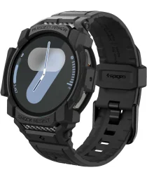 Spigen Rugged Armor Pro - Samsung Galaxy Watch 7 44MM - Hoesje en Bandje - Zwart