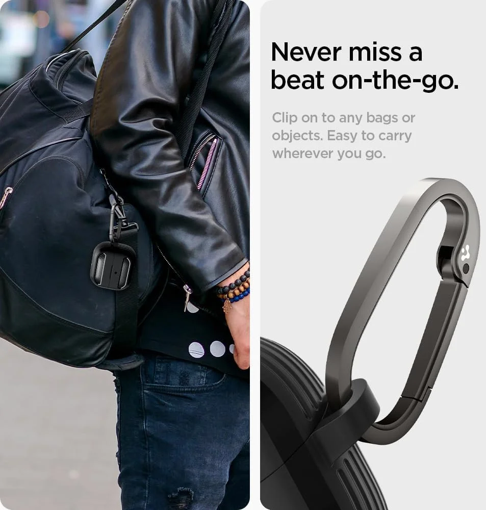 Spigen Rugged Armor Samsung Galaxy Buds 3 / 3 Pro Hoesje Zwart afbeelding 6