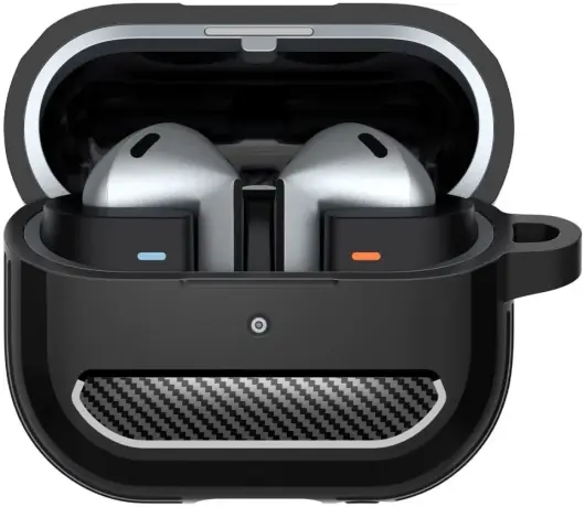 Spigen Rugged Armor Samsung Galaxy Buds 3 / 3 Pro Hoesje Zwart afbeelding 2