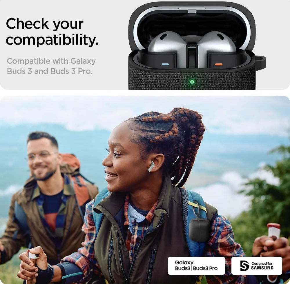 Spigen Urban Fit Samsung Galaxy Buds 3 / Buds 3 Pro Hoesje Zwart afbeelding 3