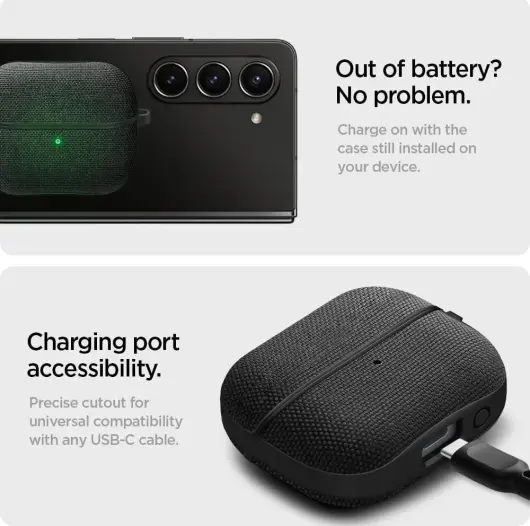 Spigen Urban Fit Samsung Galaxy Buds 3 / Buds 3 Pro Hoesje Zwart afbeelding 5