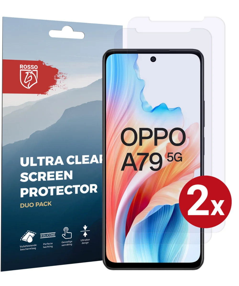 Rosso Oppo A79 Screen Protector Ultra Clear Duo Pack afbeelding 1