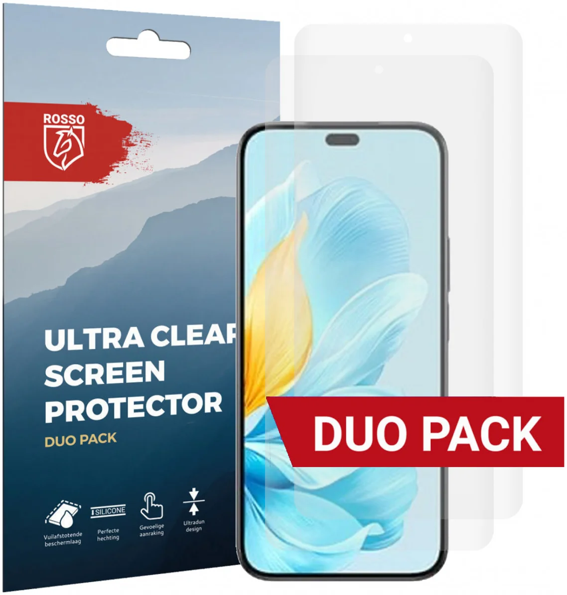 Rosso Honor 200 Lite Screen Protector Ultra Clear Duo Pack afbeelding 1