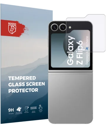 Rosso Samsung Galaxy Z Flip 6 9H Tempered Glass Screen Protector Achterkant Screen Protectors