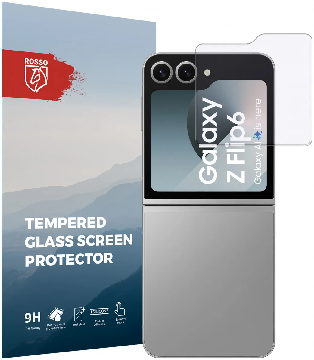 Rosso Samsung Galaxy Z Flip 6 9H Tempered Glass Screen Protector Achterkant afbeelding 1