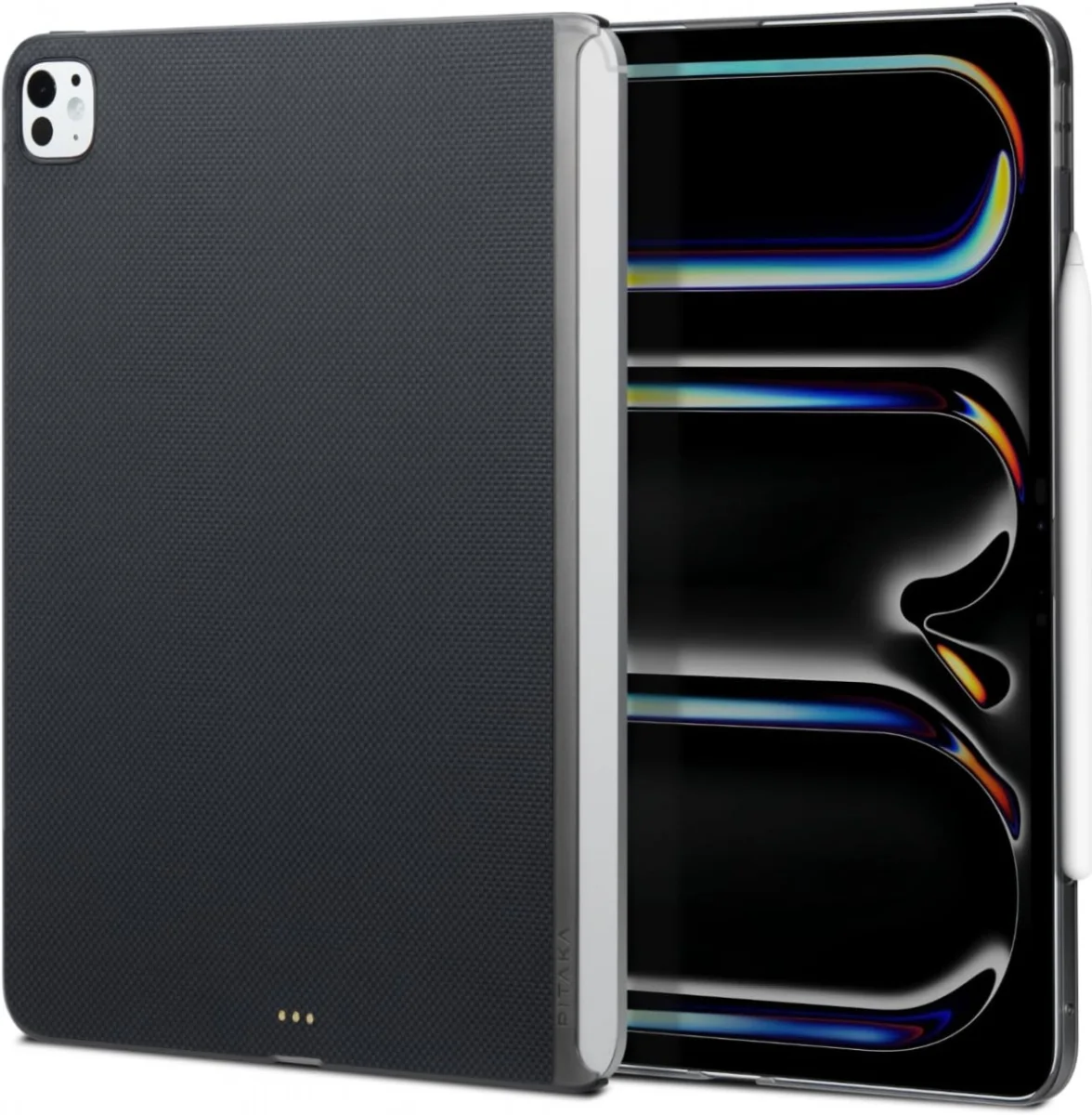 PITAKA MagEZ Apple iPad Pro 11 (2024/2022/2021) Hoes Back Cover Zwart afbeelding 2