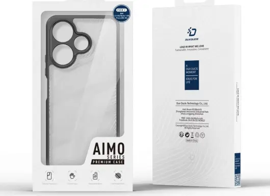 Dux Ducis Aimo Xiaomi Redmi 13 4G / Poco M6 Hoesje Back Cover Zwart afbeelding 2
