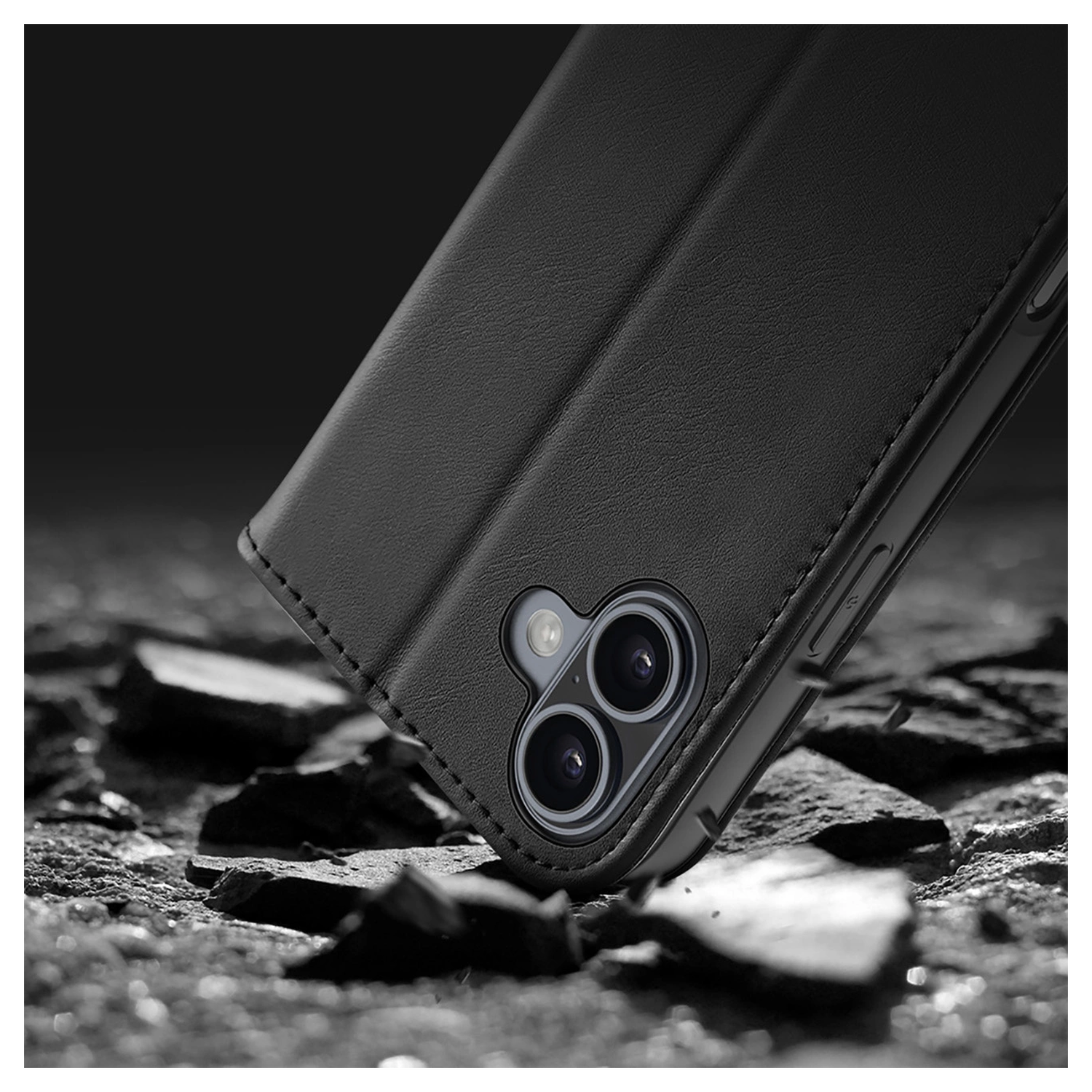 Dux Ducis Hivo Apple iPhone 16 Hoesje RFID Book Case Zwart afbeelding 9