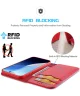 Dux Ducis Hivo Apple iPhone 16 Hoesje RFID Book Case Rood