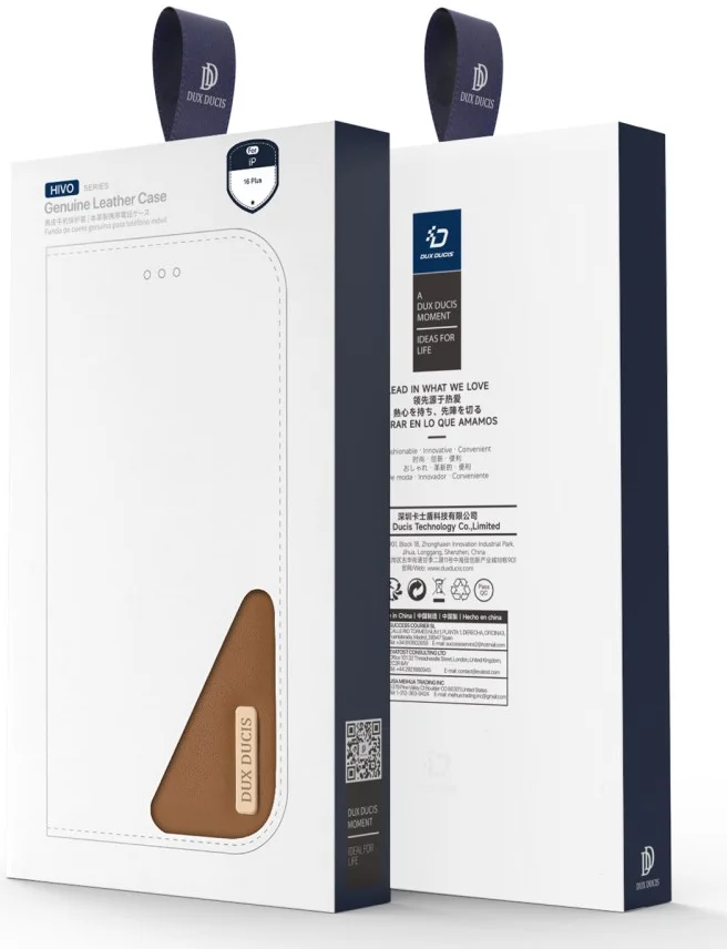 Dux Ducis Hivo Apple iPhone 16 Plus Hoesje RFID Book Case Bruin afbeelding 8