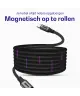 Buddi Flex USB-C naar USB-C Magnetische Kabel 60W Fast Charge 1M Zwart