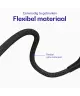 Buddi Flex USB-C naar USB-C Magnetische Kabel 60W Fast Charge 1M Zwart