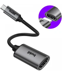 Buddi Ease USB-C naar HDNMI USB 3.1 4K@60Hz Adapter 20CM Grijs