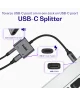 Buddi Ease USB-C en 3.5mm Jack naar USB-C Adapter 60W PD / DAC Chip Grijs