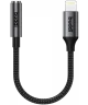 Buddi Ease 3.5mm Headset Jack Aux naar Lightning Adapter met DAC Chip Zwart