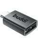 Buddi Ease USB-A naar USB-C Adapter Koppelstuk USB 3.0 Grijs