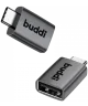 Buddi Ease USB-A naar USB-C Adapter Koppelstuk USB 3.0 Grijs