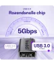 Buddi Ease USB-A naar USB-C Adapter Koppelstuk USB 3.0 Grijs