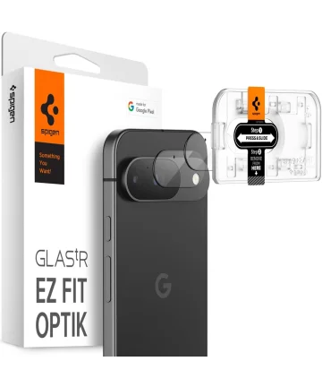 Spigen EZ Fit Optik Pro Google Pixel 9 Camera Lens Protector Transparant 2-Pack Screen Protectors