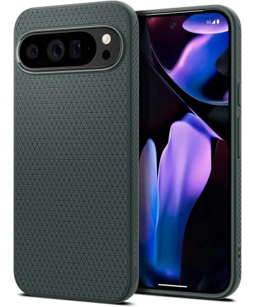 Spigen Liquid Air Google Pixel 9 Pro XL Hoesje Back Cover Groen Hoesjes