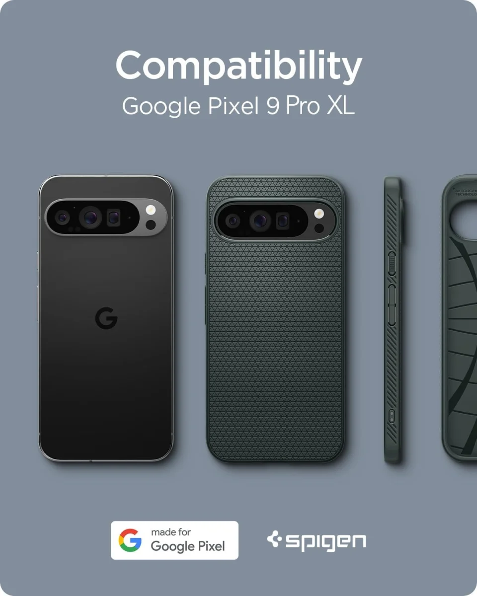Spigen Liquid Air Google Pixel 9 Pro XL Hoesje Back Cover Groen afbeelding 2