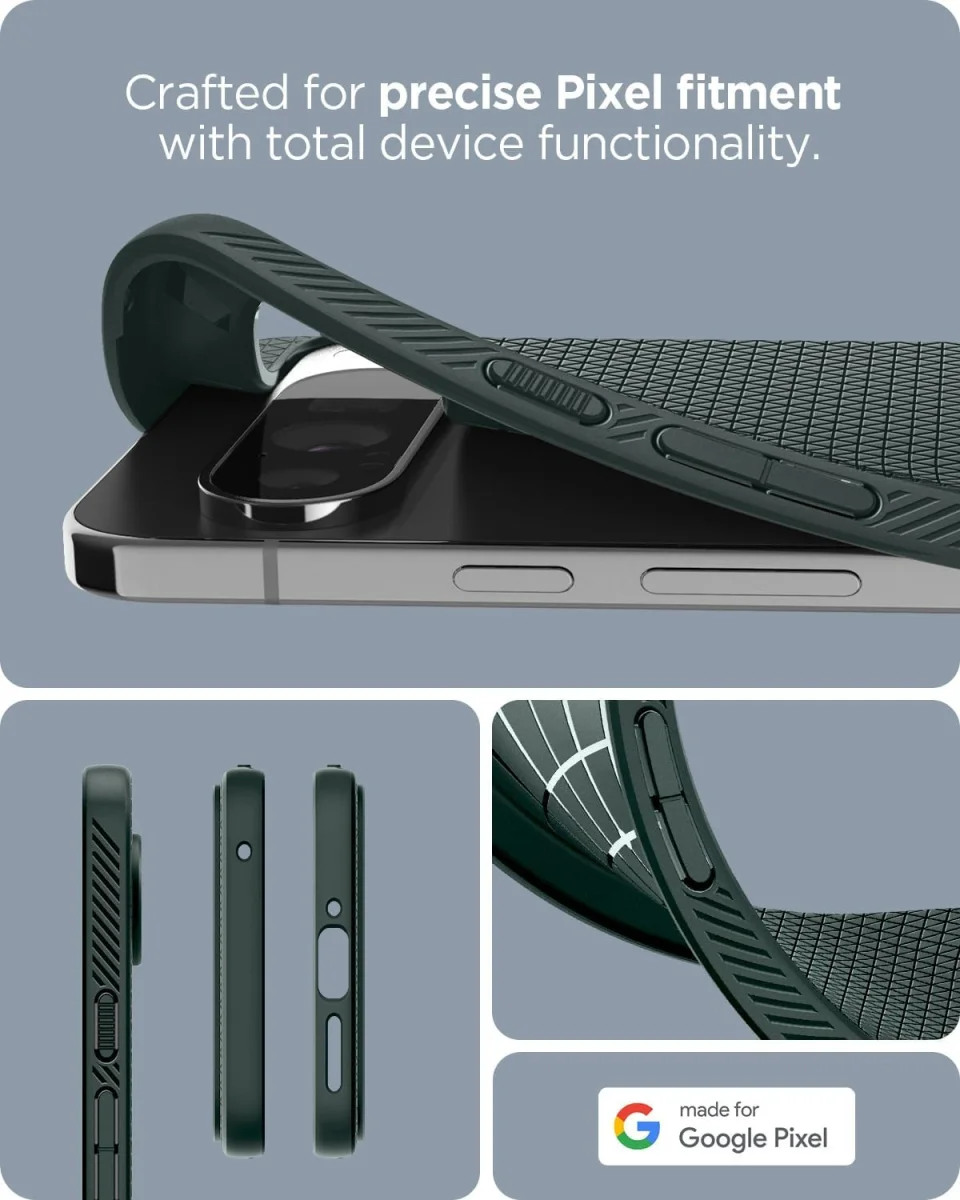 Spigen Liquid Air Google Pixel 9 Pro XL Hoesje Back Cover Groen afbeelding 4