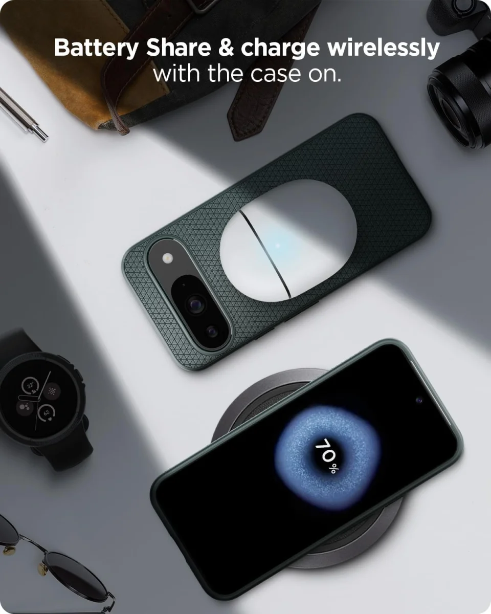 Spigen Liquid Air Google Pixel 9 / 9 Pro Hoesje Back Cover Groen afbeelding 6