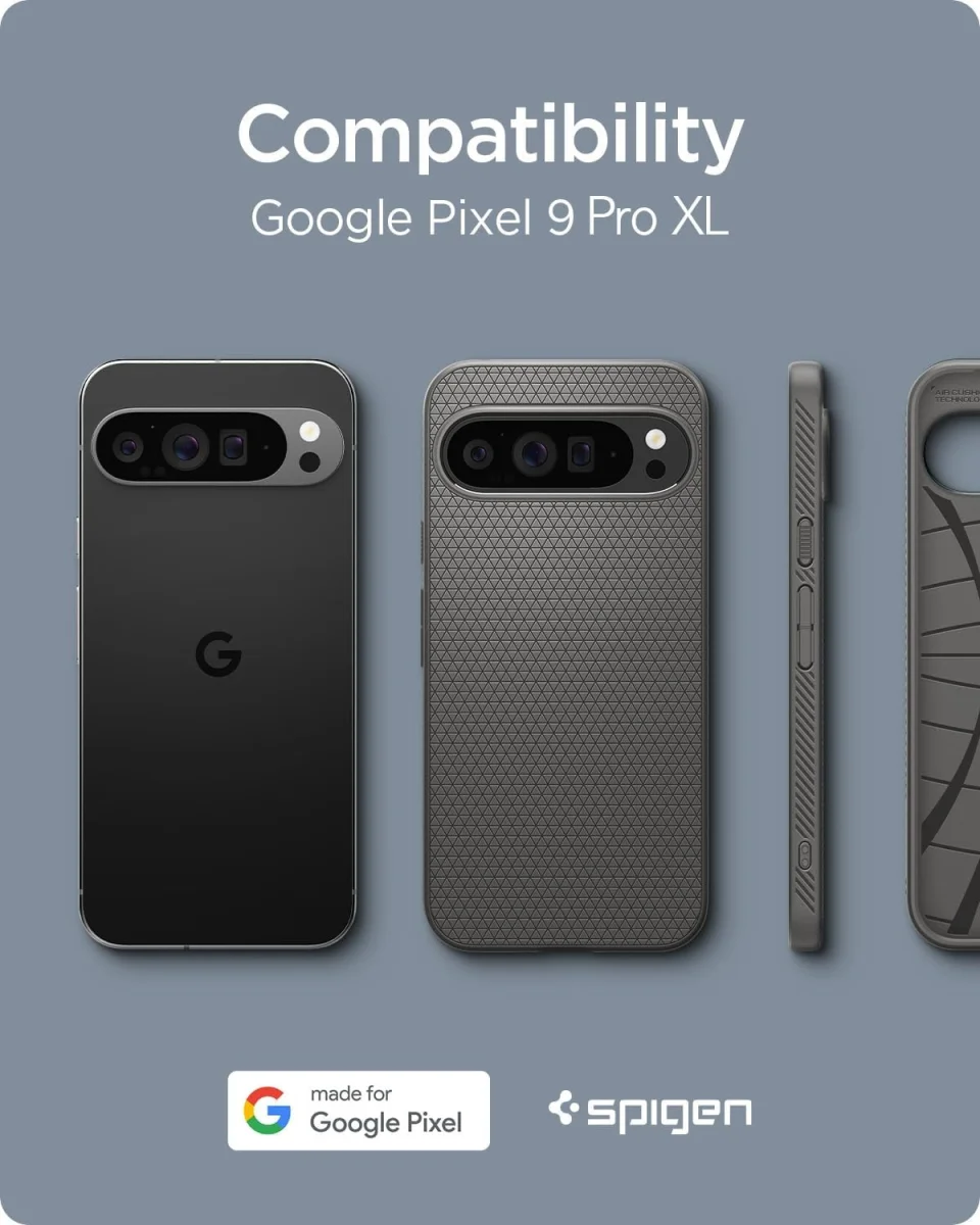 Spigen Liquid Air Google Pixel 9 Pro XL Hoesje Back Cover Grijs afbeelding 2