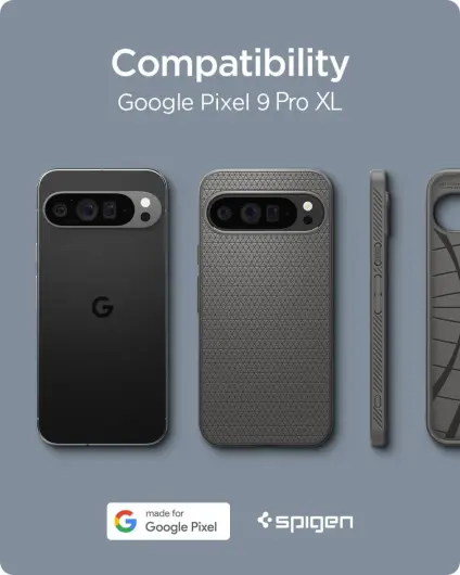 Spigen Liquid Air Google Pixel 9 Pro XL Hoesje Back Cover Grijs afbeelding 2