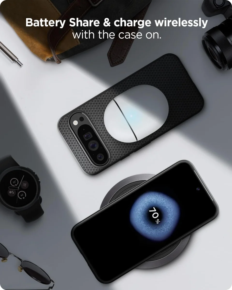 Spigen Liquid Air Google Pixel 9 Pro XL Hoesje Back Cover Zwart afbeelding 5