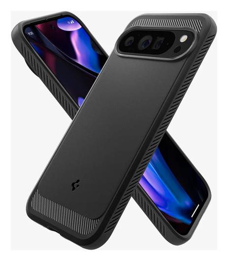 Spigen Rugged Armor Google Pixel 9 Pro XL Hoesje Back Cover Zwart afbeelding 2