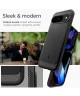 Spigen Rugged Armor Google Pixel 9 / 9 Pro Hoesje Back Cover Zwart