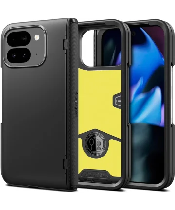 Spigen Slim Armor Pro Google Pixel 9 Pro Fold Hoesje Back Cover Zwart Hoesjes