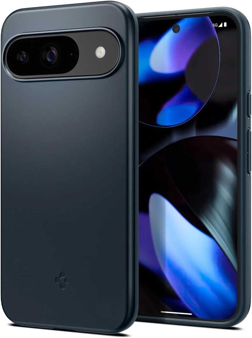 Spigen Thin Fit Google Pixel 9 / 9 Pro Hoesje Back Cover Metal Slate afbeelding 1