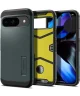 Spigen Tough Armor Google Pixel 9 / 9 Pro Hoesje Back Cover Groen