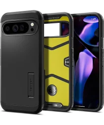 Spigen Tough Armor Google Pixel 9 Pro XL Hoesje Back Cover Zwart