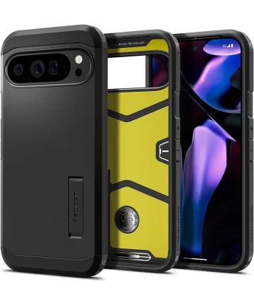 Spigen Tough Armor Google Pixel 9 Pro XL Hoesje Back Cover Zwart Hoesjes