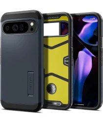 Spigen Tough Armor Google Pixel 9 Pro XL Hoesje Back Cover Metal Slate