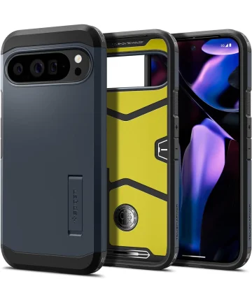 Spigen Tough Armor Google Pixel 9 Pro XL Hoesje Back Cover Metal Slate Hoesjes