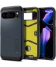 Spigen Tough Armor Google Pixel 9 Pro XL Hoesje Back Cover Metal Slate