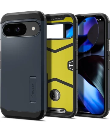 Spigen Tough Armor Google Pixel 9 / 9 Pro Hoesje Back Cover Metal Slate Hoesjes