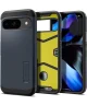 Spigen Tough Armor Google Pixel 9 / 9 Pro Hoesje Back Cover Metal Slate