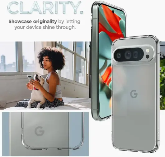 Spigen Ultra Hybrid Google Pixel 9 Pro XL Hoesje Back Cover Transparant afbeelding 3